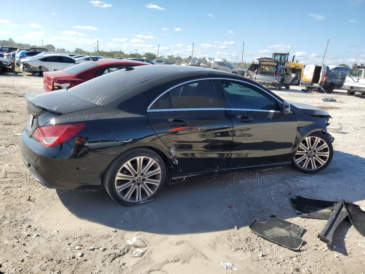 2018 Mercedes-Benz CLA-klasse VIN WDDSJ4EBXJN654912 Copart auction photo, side / mechanical damage thumbnail 3