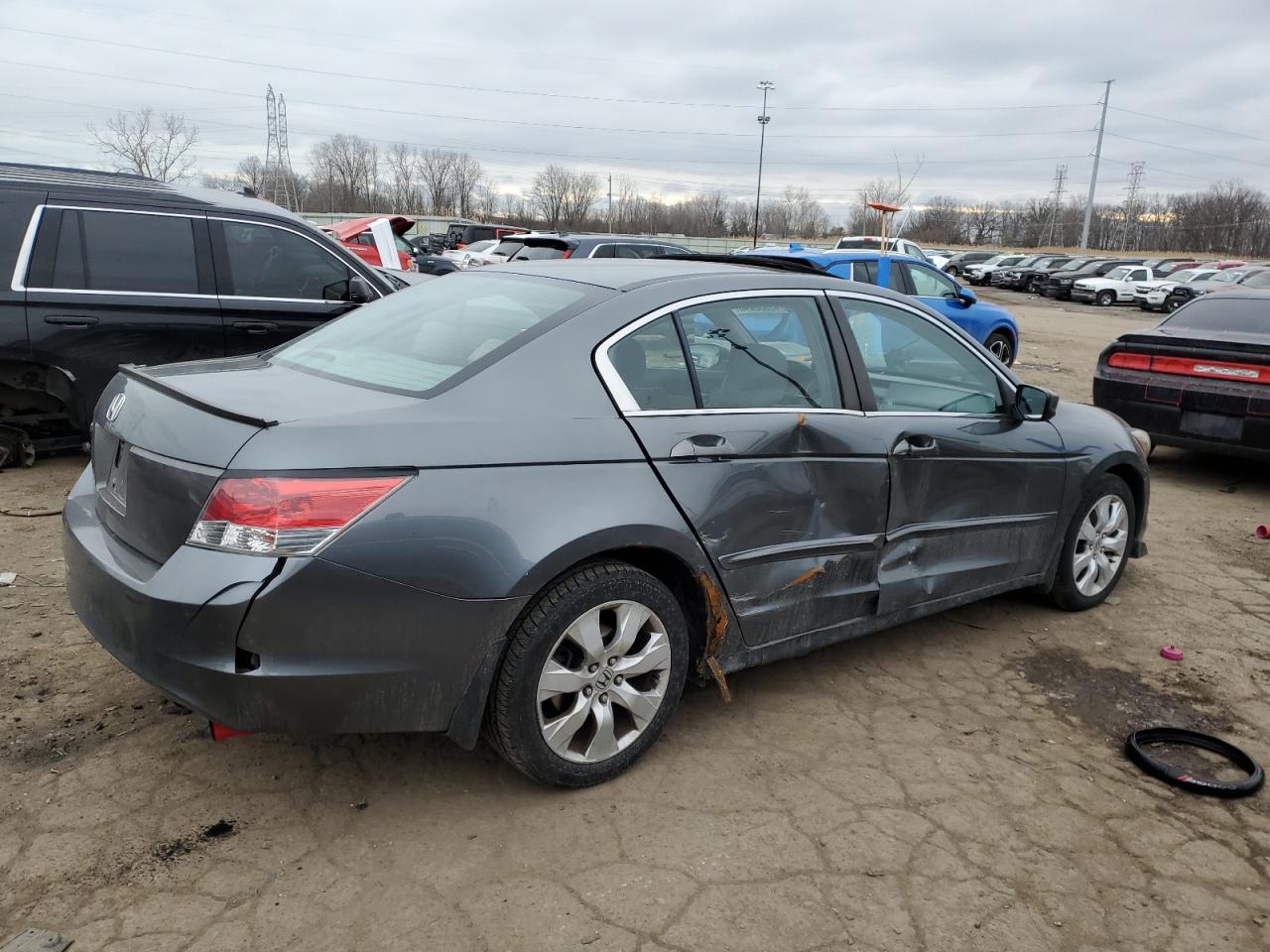 2008 Honda Accord VIN 1H6CP26788A064951 Copart auction photo, side damage thumbnail 3