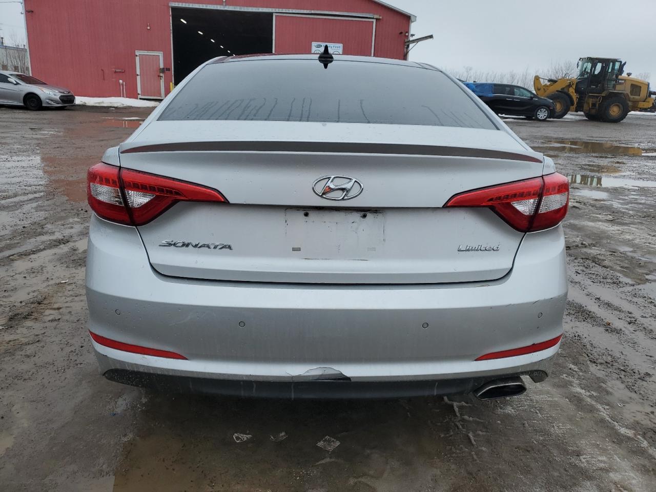 2015 Hyundai Sonata VIN 5NPE34AFXFH091135 Copart auction photo, front end / side damage thumbnail 6
