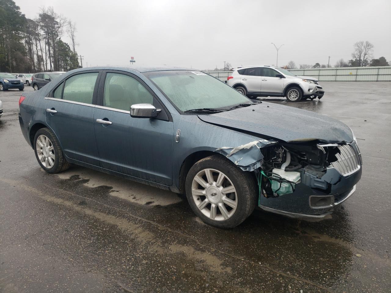 2011 Lincoln MKZ VIN 3LNHL2GCXBR754818 Copart auction photo, front end / side damage thumbnail 4