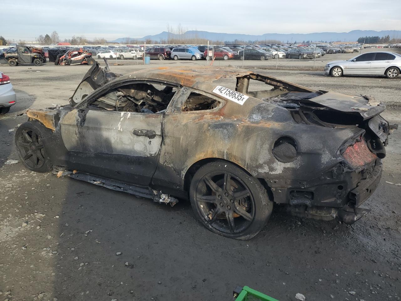 2018 Ford Mustang VIN 1FA6P8CF2J5185425 Copart auction photo, burn damage thumbnail 2