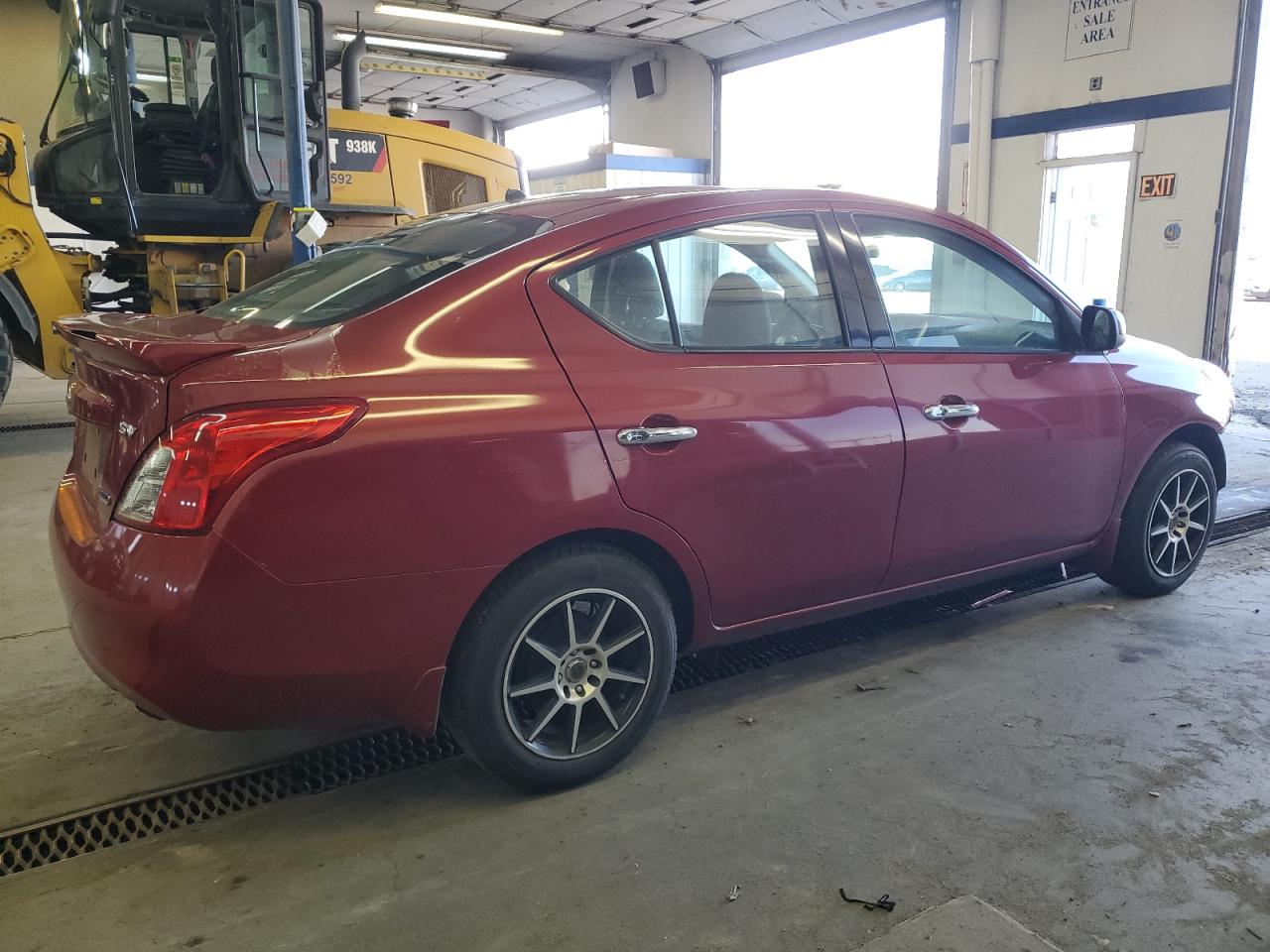 2014 Nissan Versa VIN 3N1CN7AP7EK452453 Copart auction photo, front end / side damage thumbnail 3