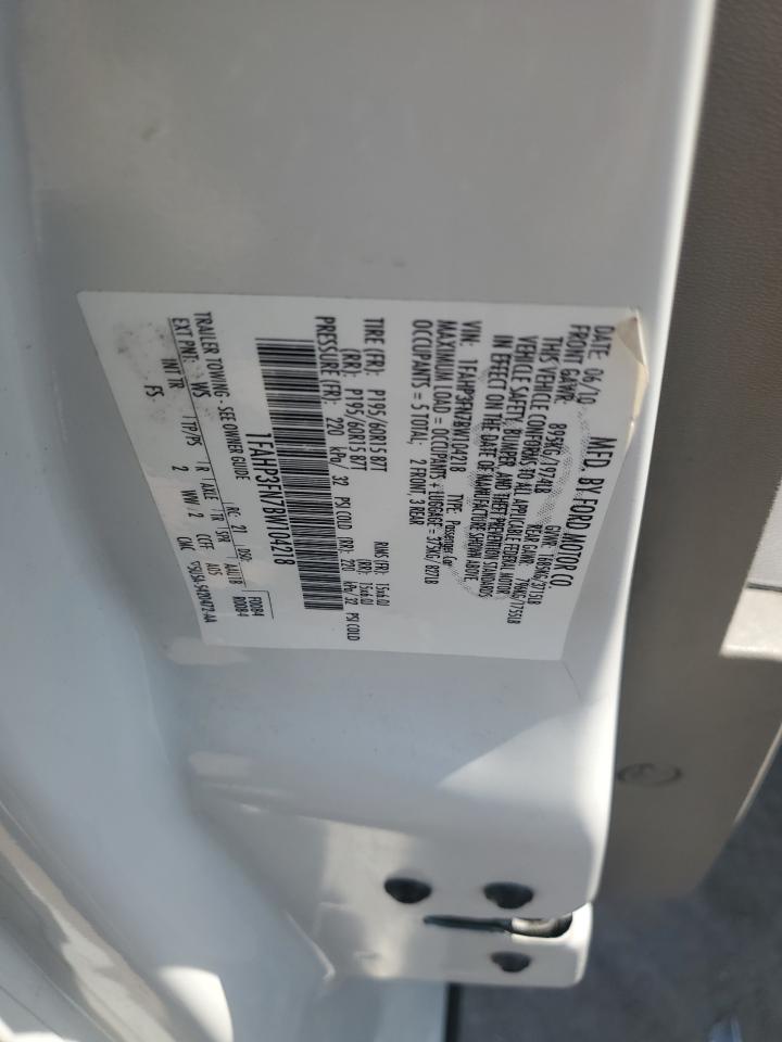 2011 Ford Focus VIN 1FAHP3FN7BW104218 Copart auction photo, front end damage thumbnail 12
