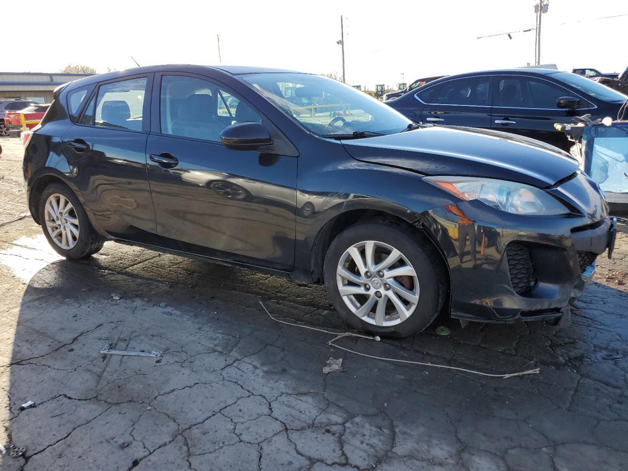 2012 Mazda 3 VIN JM1BL1M80C1597199 Copart auction photo, front end / minor dent/scratches damage thumbnail 4