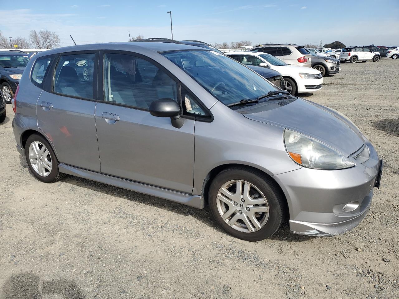 2008 Honda Fit VIN JHMGD38678S028891 Copart auction photo, side damage thumbnail 4