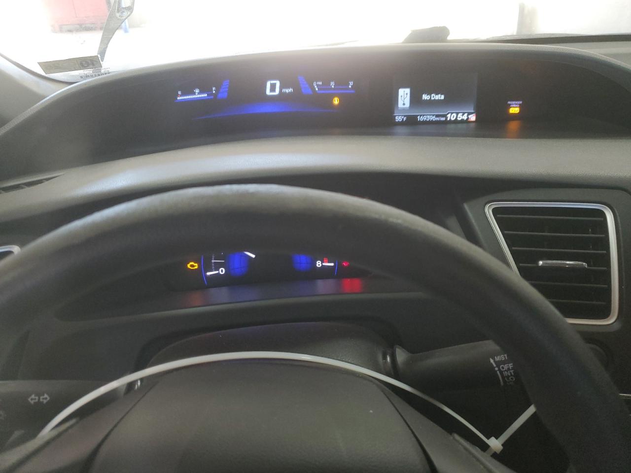 2015 Honda Civic VIN 2HGFB2F53FH567361 Copart auction photo, front end damage thumbnail 9