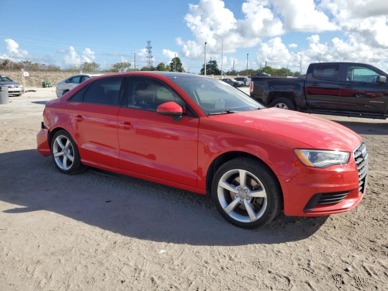 2015 Audi A3 VIN WAUBFGFF3F1042254 Copart auction photo, rear end damage thumbnail 4