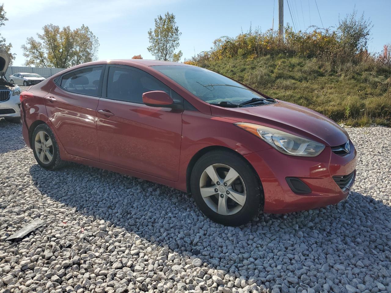 2013 Hyundai Elantra VIN KMHDH4AE7DU799359 Copart auction photo, rear end damage thumbnail 4