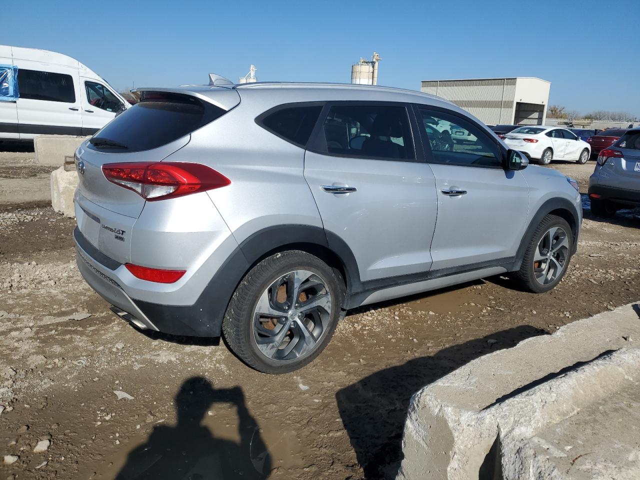 2017 Hyundai Tucson VIN KM8J3CA27HU378393 Copart auction photo, mechanical damage thumbnail 3