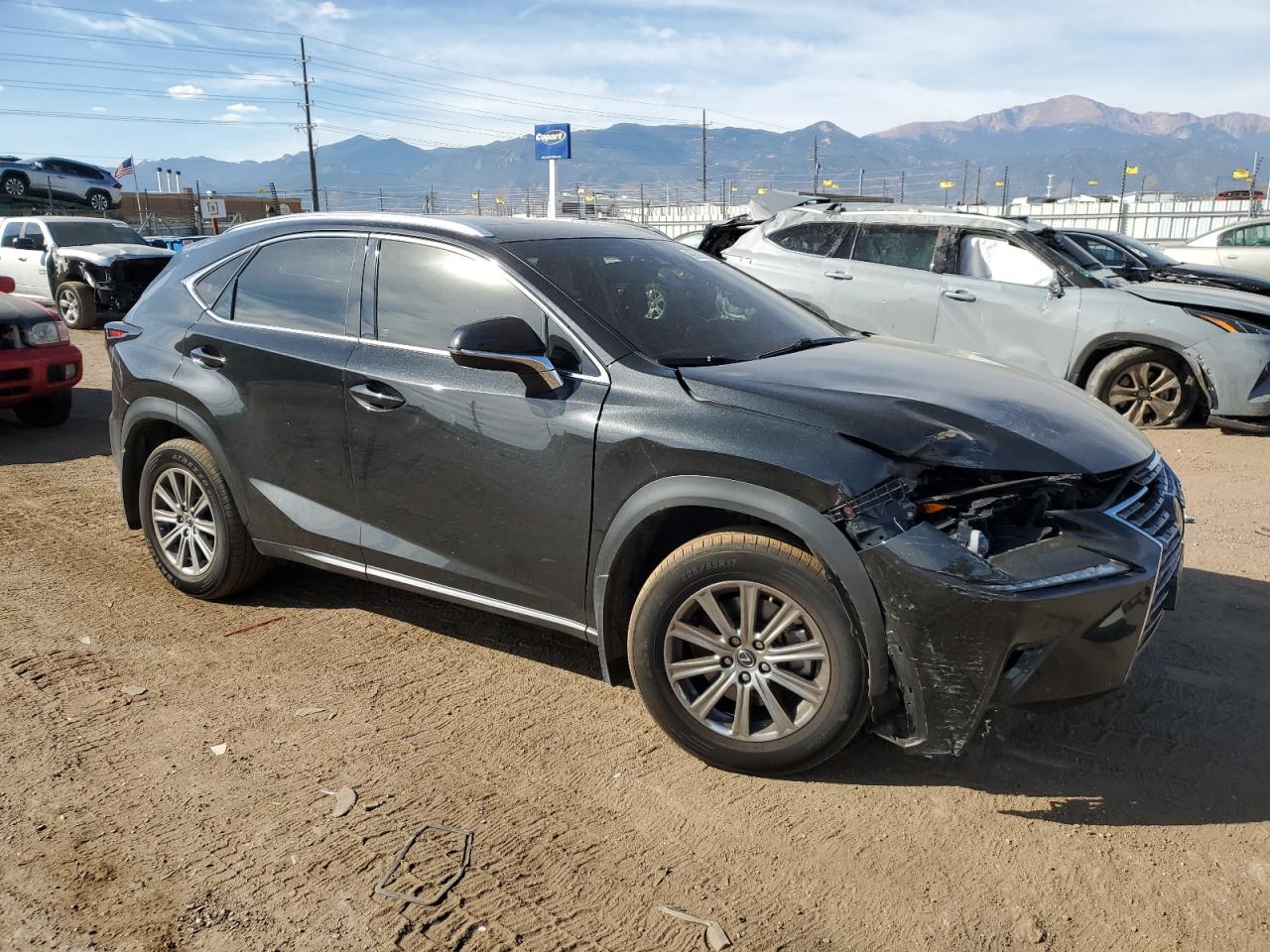 2021 Lexus NX VIN JTJDARDZ7M2239922 Copart auction photo, front end damage thumbnail 4