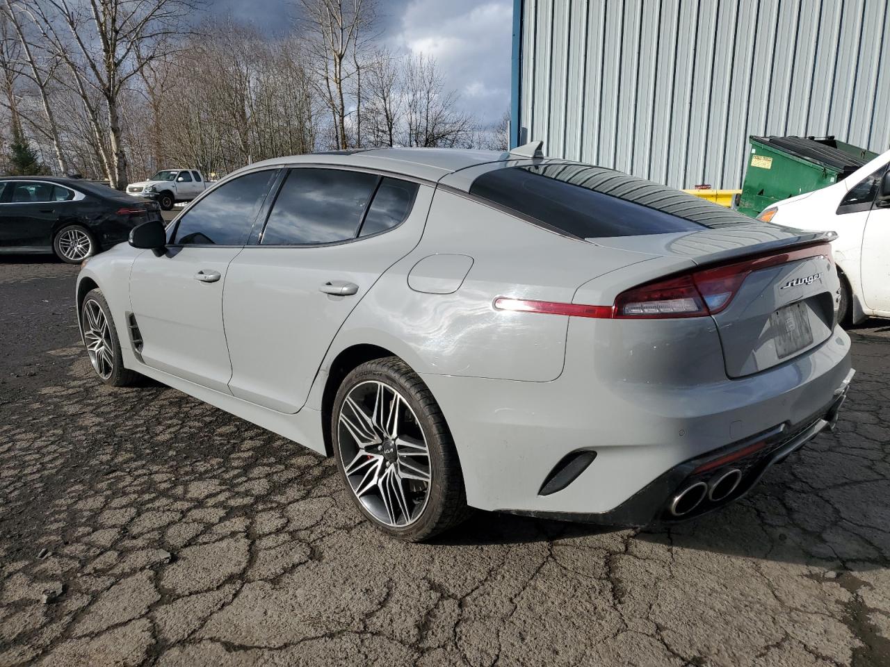 2022 KIA Stinger VIN KNAE45LC5N6114624 Copart auction photo, vandalism / stripped damage thumbnail 2