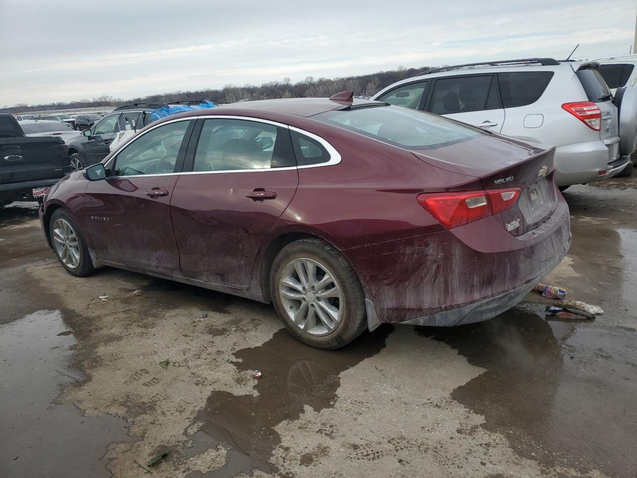 2016 Chevrolet Malibu VIN 1G1ZE5ST8GF254732 Copart auction photo, side / top/roof damage thumbnail 2