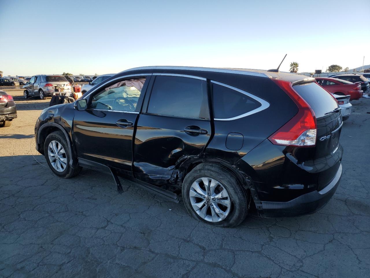 2013 Honda CR-V VIN 2HKRM4H75DH631047 Copart auction photo, all over damage thumbnail 2