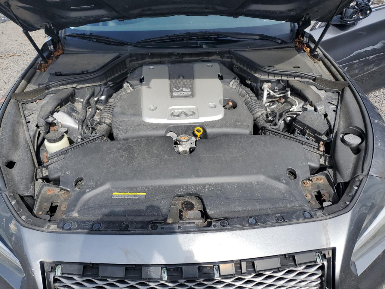 2015 Infiniti Q50 VIN JN1BV7AR8FM408122 Copart auction photo, side damage thumbnail 11