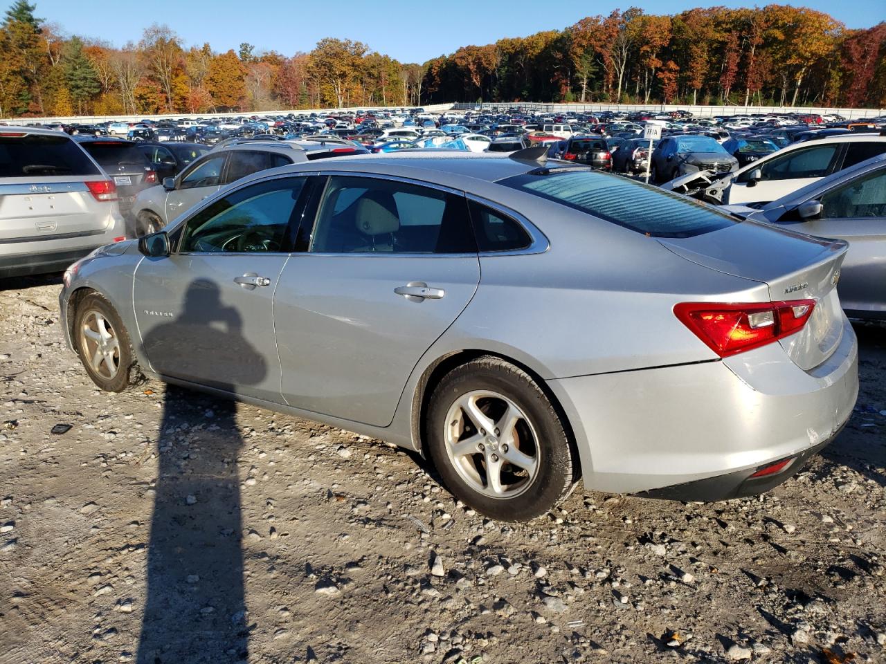 2017 Chevrolet Malibu VIN 1G1ZB5ST8HF129806 Copart auction photo, rear end / minor dent/scratches damage thumbnail 2