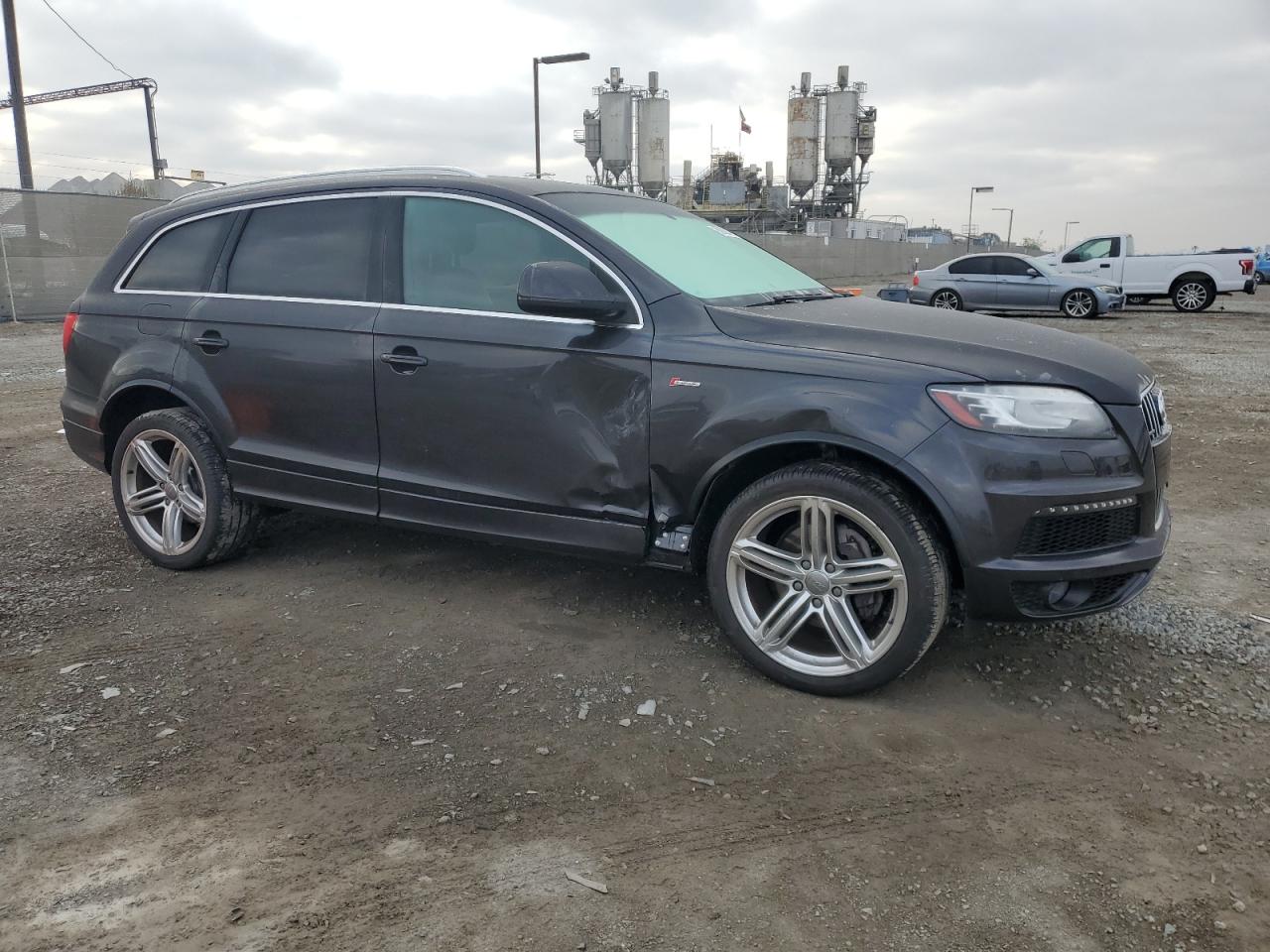 2014 Audi Q7 VIN WA1DGAFE3ED000736 Copart auction photo, side damage thumbnail 4