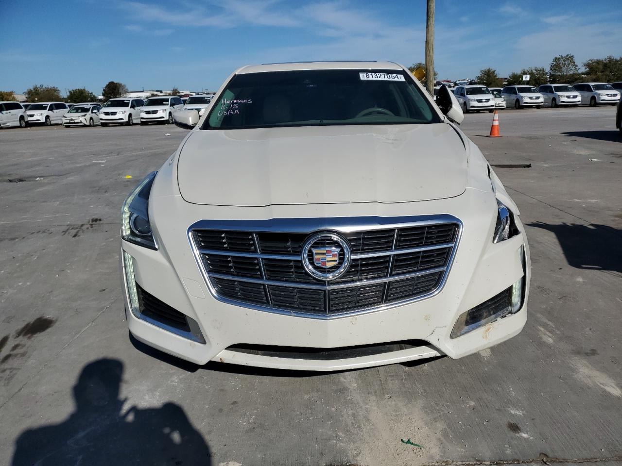 2014 Cadillac CTS VIN 1G6AX5S30E0179445 Copart auction photo, front end / side damage thumbnail 5