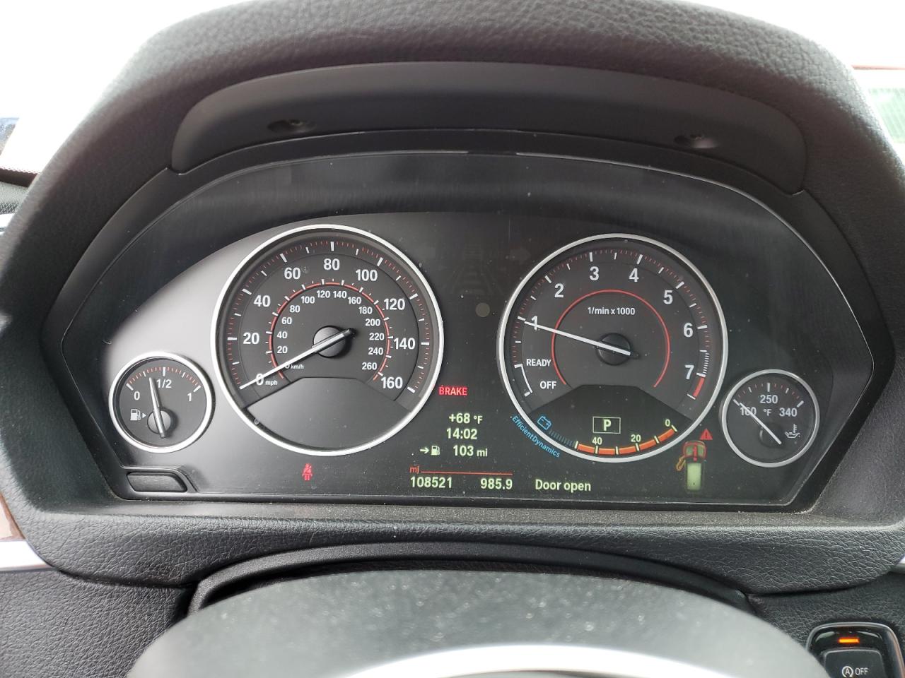 2014 BMW 3er VIN WBA3G7C57EKN37062 Copart auction photo, rear end damage thumbnail 9