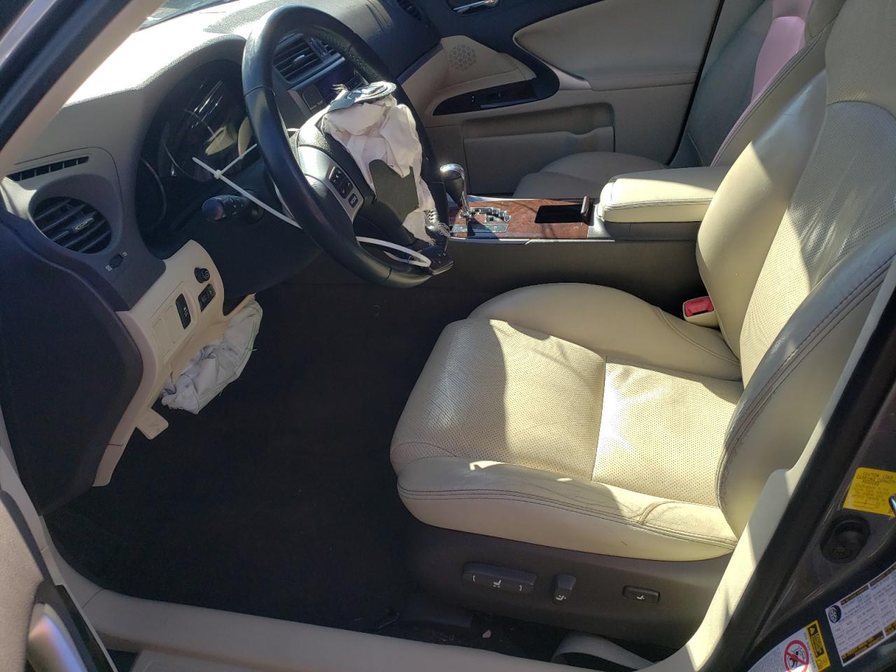 2012 Lexus IS VIN JTHCF5C22C5059787 Copart auction photo, front end damage thumbnail 7