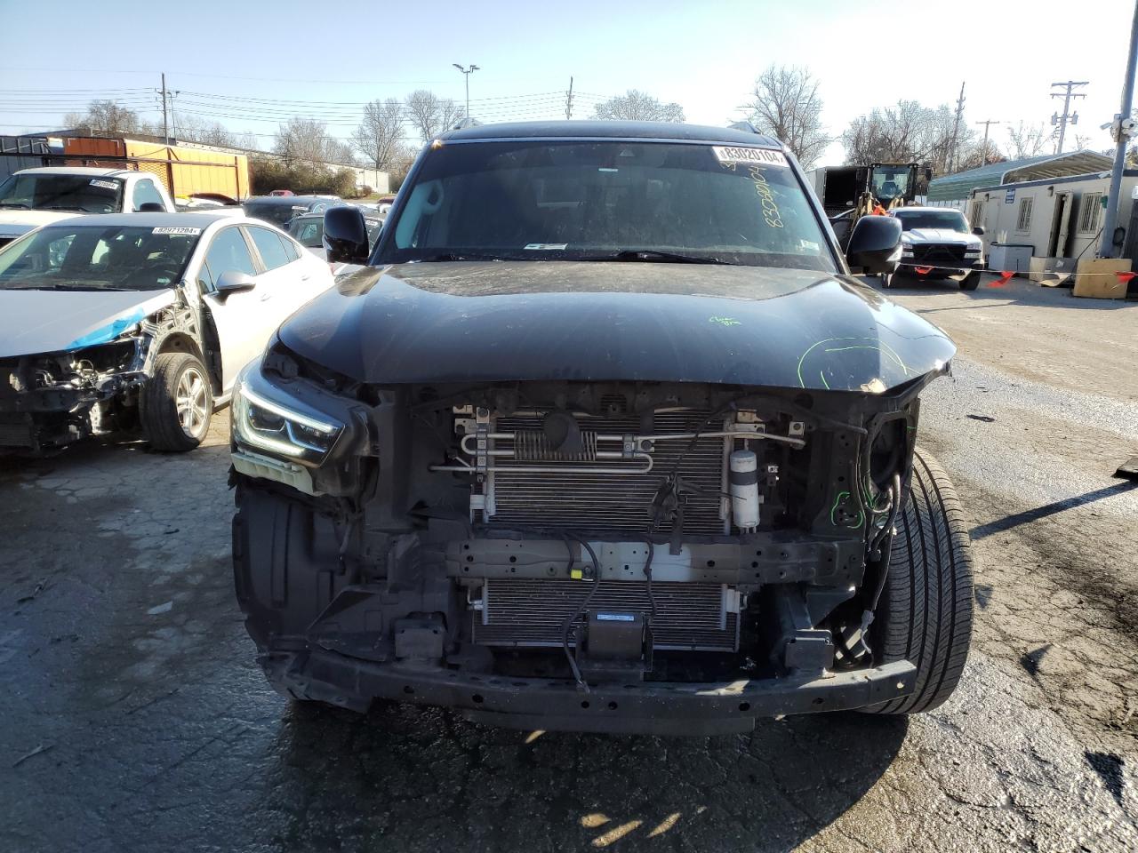 2018 Infiniti QX80 VIN JN8AZ2NE8J9195051 Copart auction photo, front end damage thumbnail 5