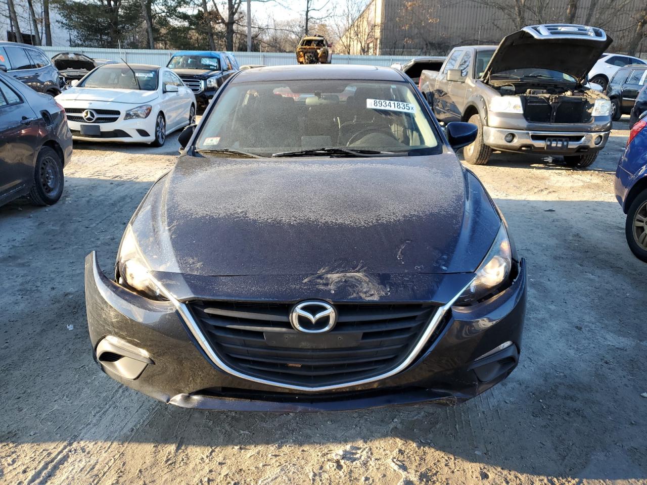 2014 Mazda 3 VIN JM1BM1M70E1131859 Copart auction photo, side / front end damage thumbnail 5
