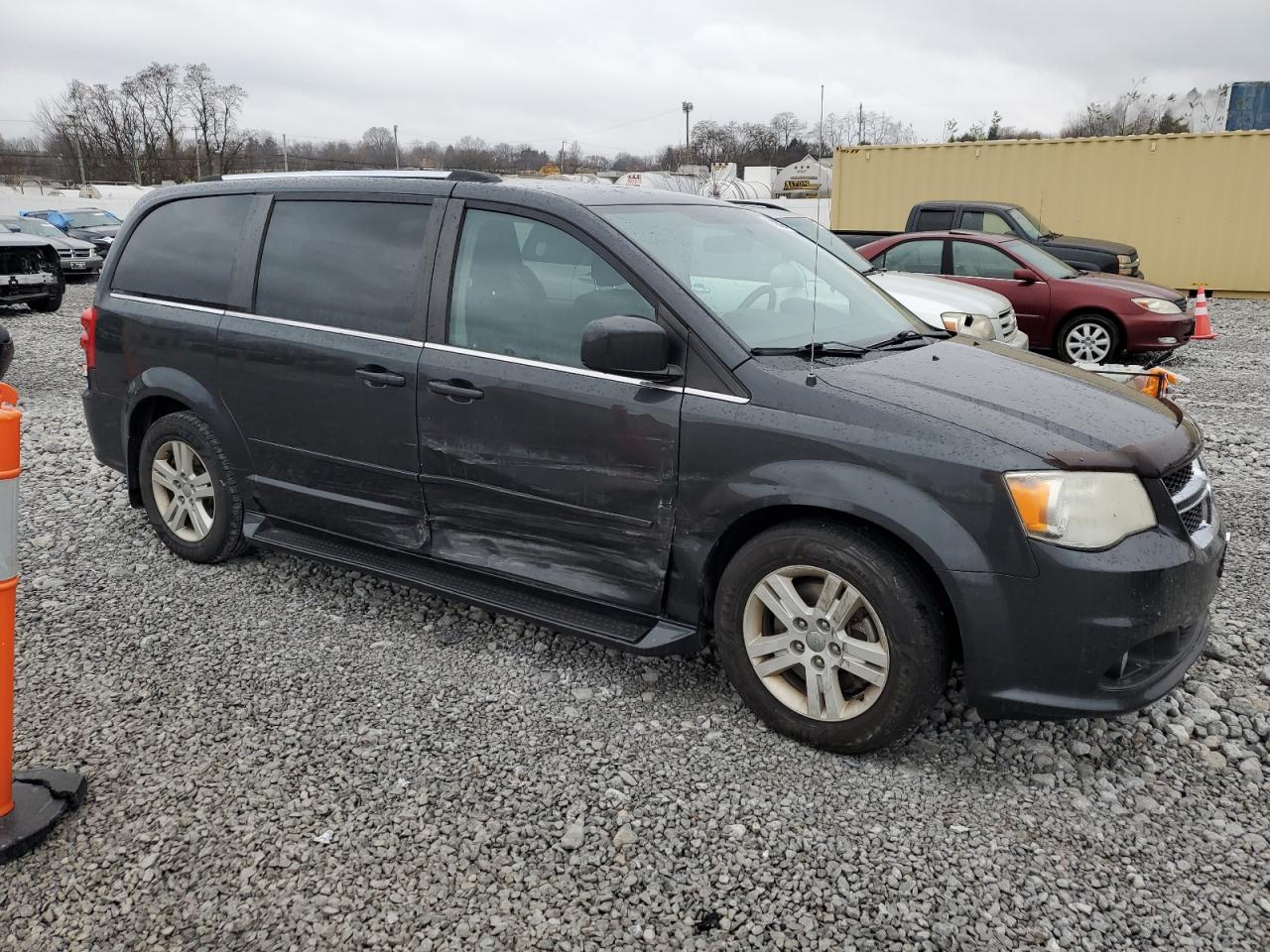 2012 Dodge Caravan VIN 2C4RDGDGXCR123066 Copart auction photo, front end / side damage thumbnail 4