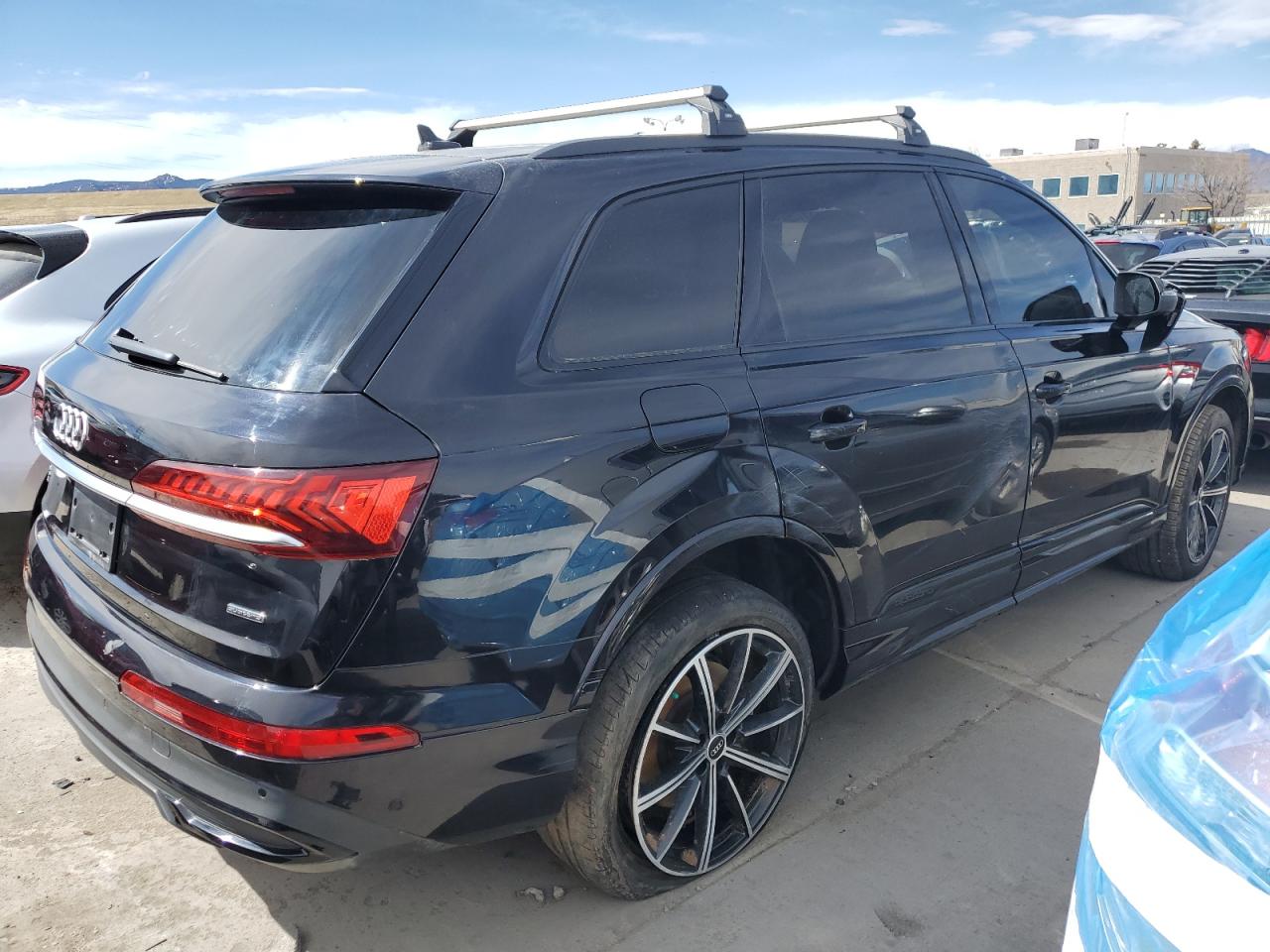2021 Audi Q7 VIN WA1VXAF75MD026730 Copart auction photo, rollover damage thumbnail 3