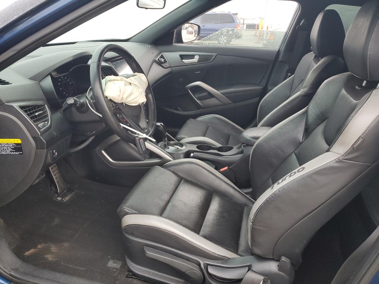 2017 Hyundai Veloster VIN KMHTC6AE8HU314853 Copart auction photo, all over / mechanical damage thumbnail 7
