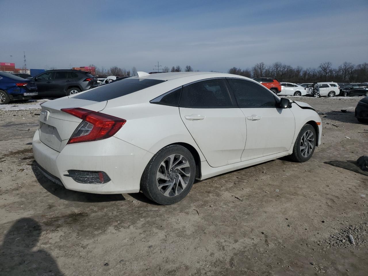 2018 Honda Civic VIN 19XFC2F71JE010966 Copart auction photo, side damage thumbnail 3