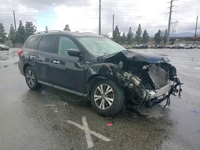 2017 Nissan Pathfinder VIN 5N1DR2MN3HC649483 Copart auction photo, front end / side damage thumbnail 11
