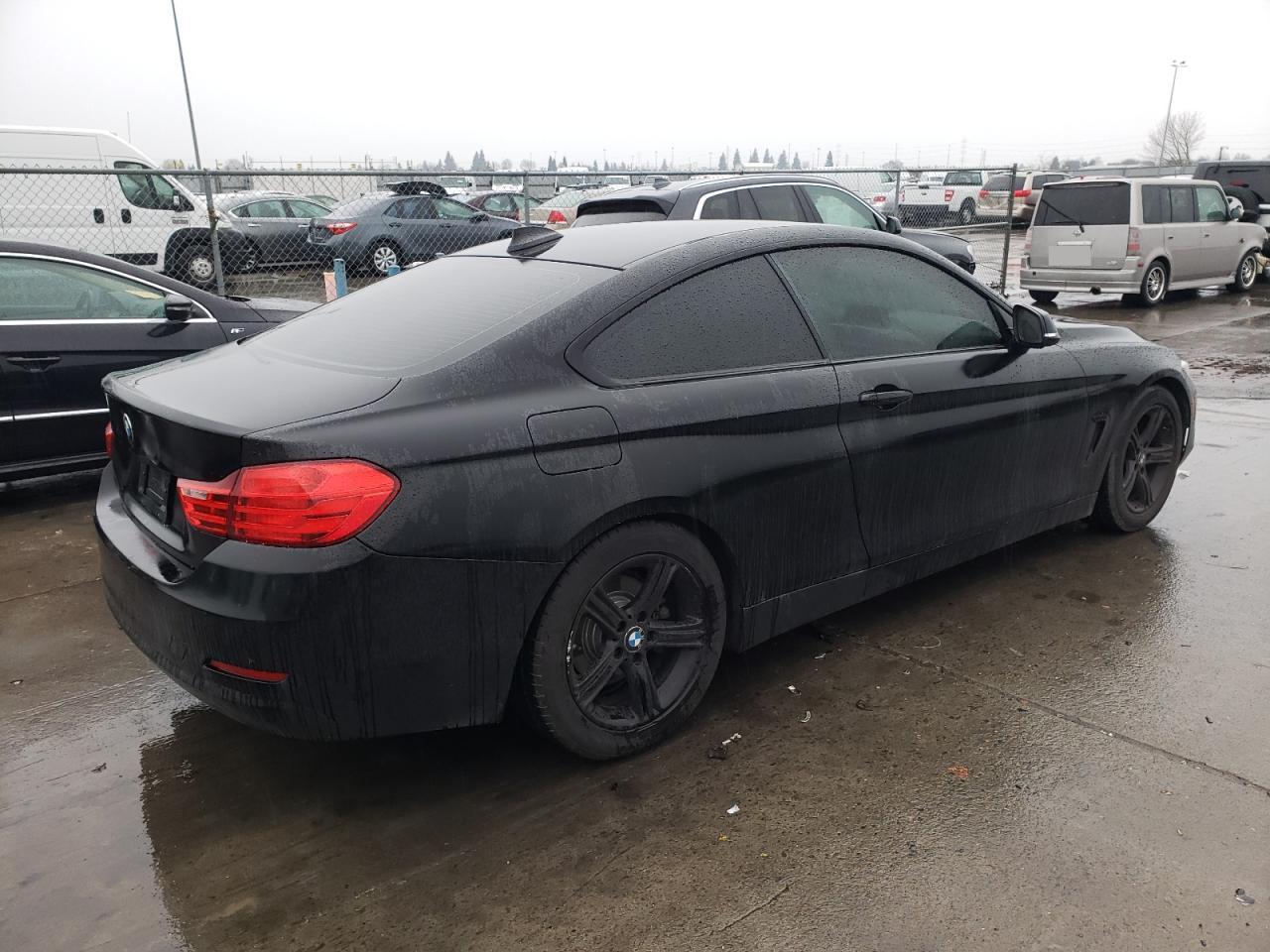 2015 BMW 4er VIN WBA3N7C55FK223126 Copart auction photo, rear end / side damage thumbnail 3