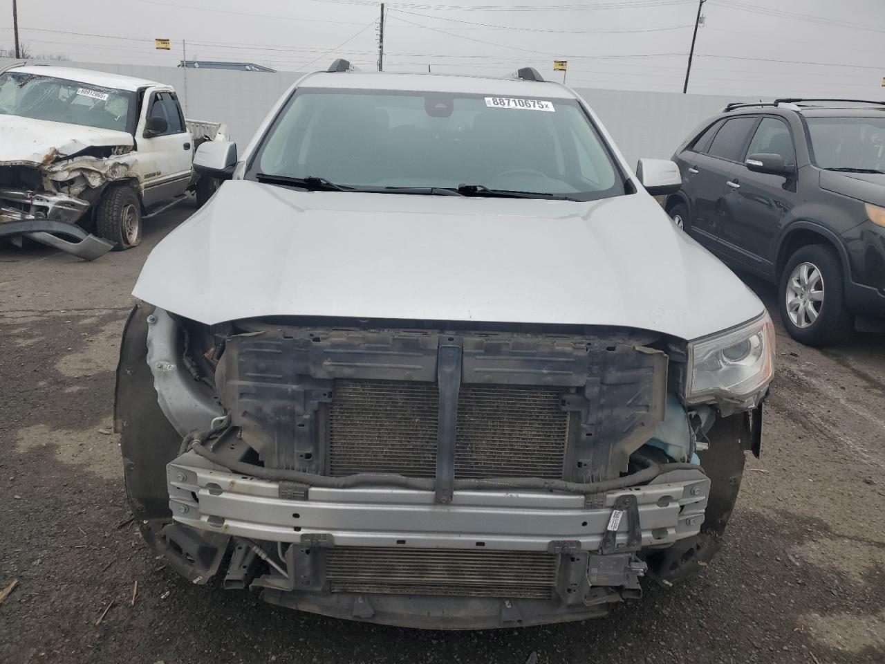 2018 GMC Acadia VIN 1GKKNXLS1JZ237386 Copart auction photo, side / front end damage thumbnail 5