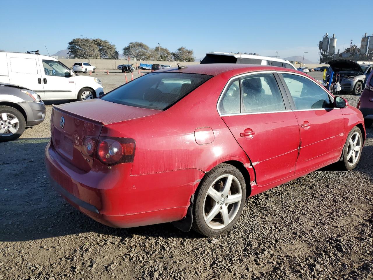 2009 Volkswagen Jetta VIN 3VWRL71K69M056958 Copart auction photo, all over damage thumbnail 3