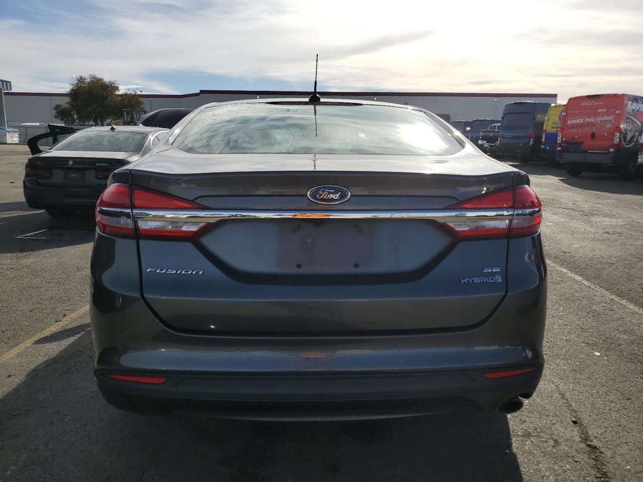2018 Ford Fusion VIN 3FA6P0LU0JR173710 Copart auction photo, side damage thumbnail 6