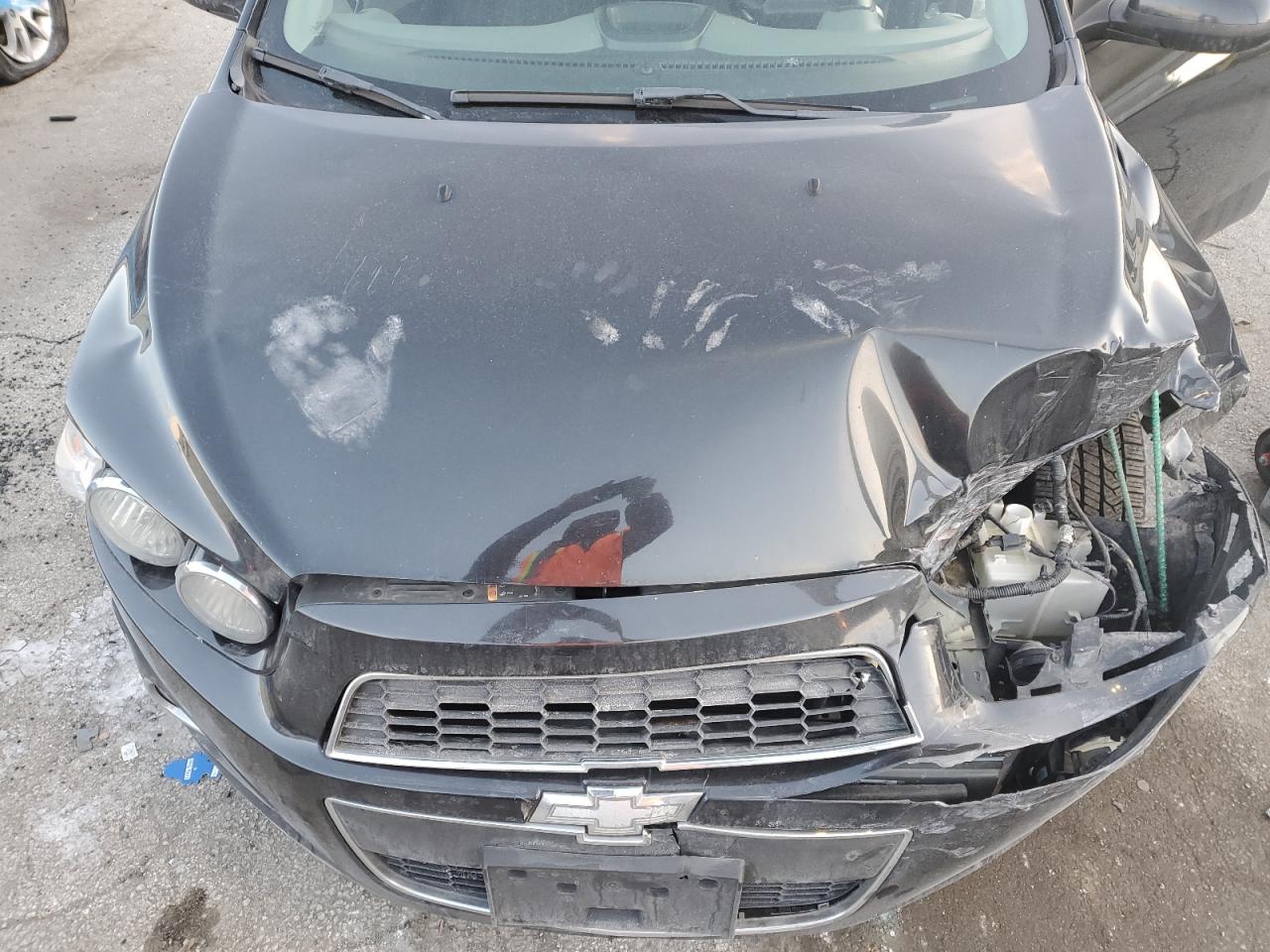 2013 Chevrolet Sonic VIN 1G1JC6SHXD4177776 Copart auction photo, front end damage thumbnail 11