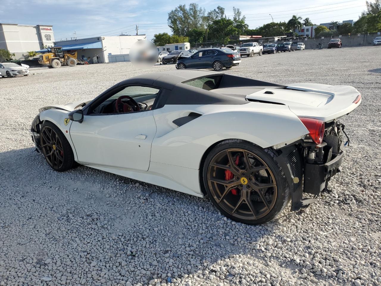2017 Ferrari 488 VIN ZFF80AMA2H0223116 Copart auction photo, front end / rear end damage thumbnail 2