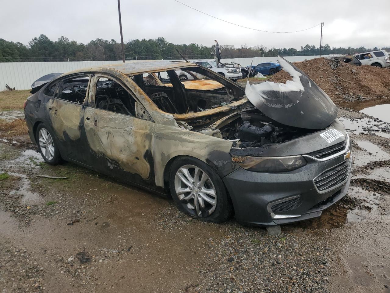 2016 Chevrolet Malibu VIN 1G1ZE5ST0GF302160 Copart auction photo, burn damage thumbnail 4