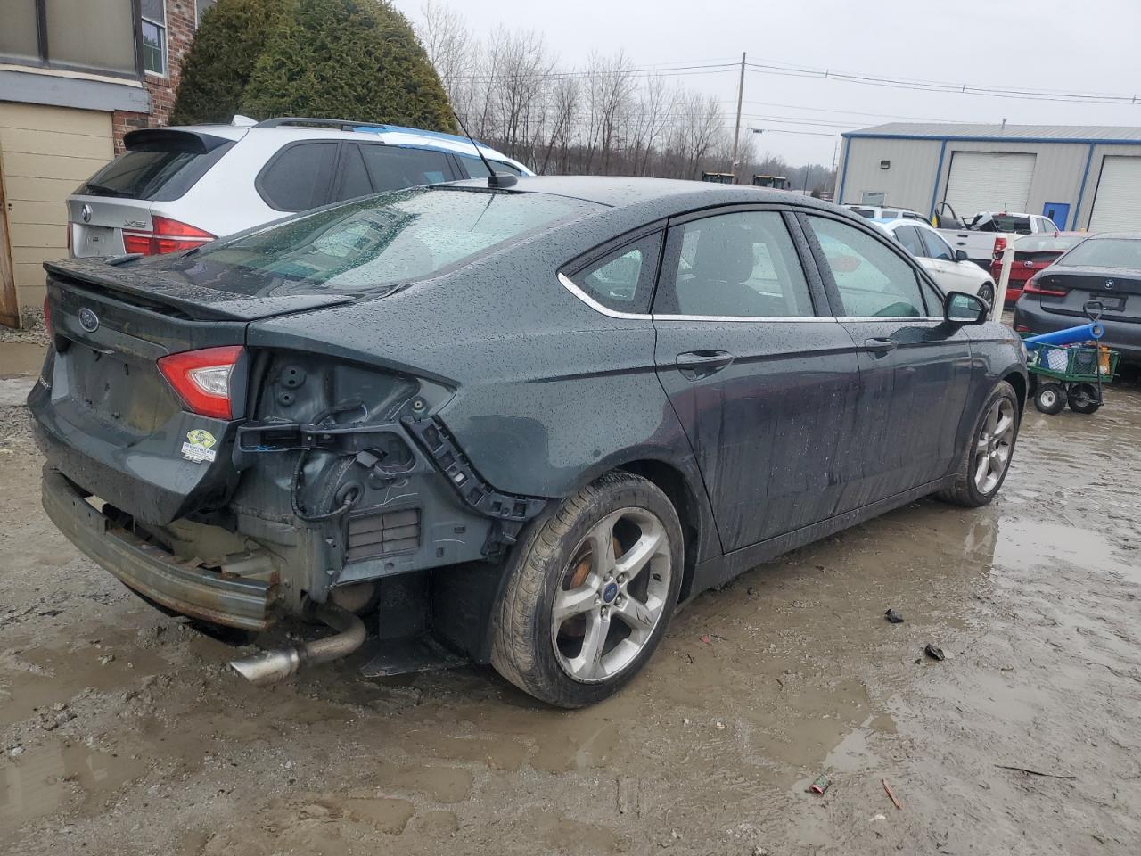 2015 Ford Fusion VIN 3FA6P0H77FR299377 Copart auction photo, rear end damage thumbnail 3