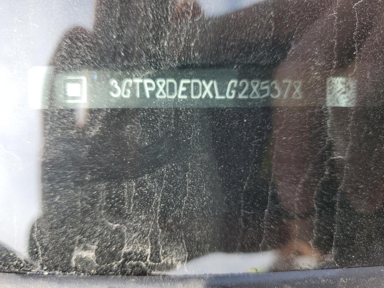 2020 GMC Sierra VIN 3GTP8DEDXLG285378 Copart auction photo, vandalism damage thumbnail 12