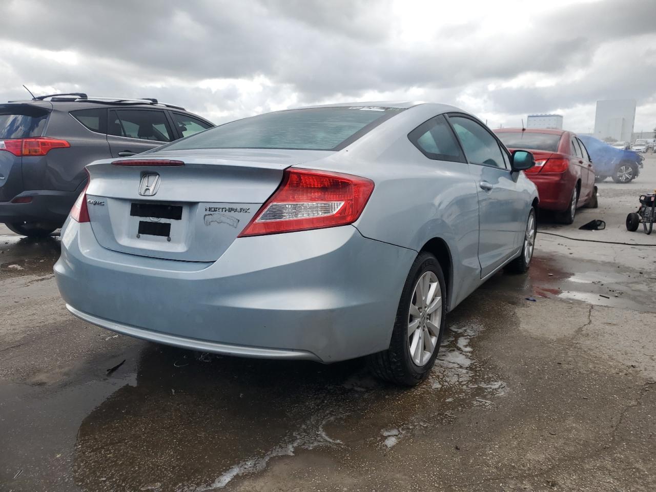 2012 Honda Civic VIN 2HGFG3B81CH517089 Copart auction photo, front end damage thumbnail 3