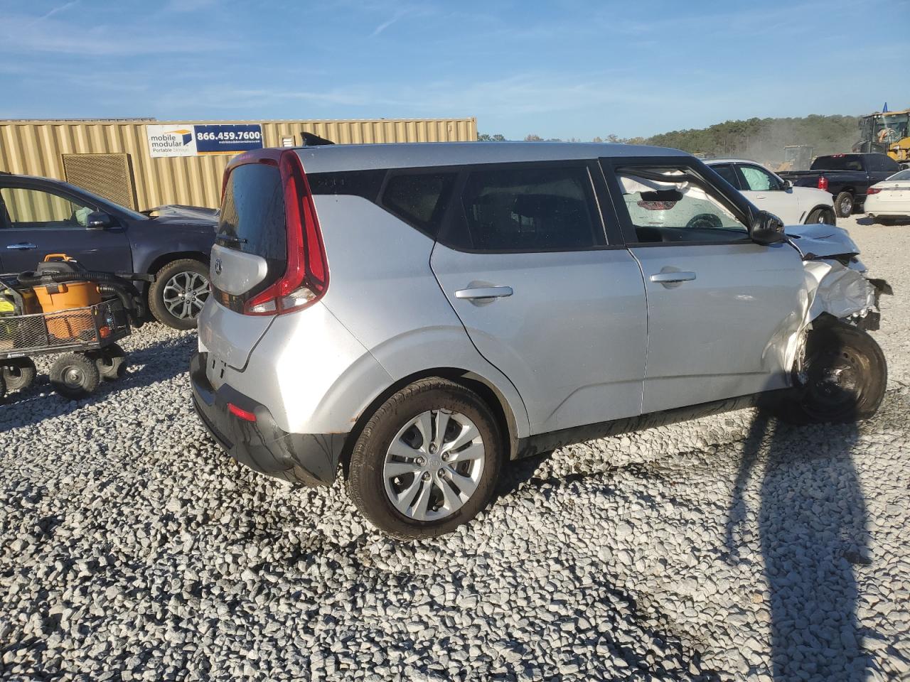 2021 KIA Soul VIN KNDJ23AU4M7780731 Copart auction photo, front end / rear end damage thumbnail 3