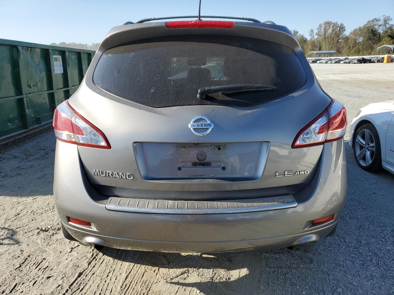 2011 Nissan Murano VIN JN8AZ1MW4BW184569 Copart auction photo, front end / side damage thumbnail 6