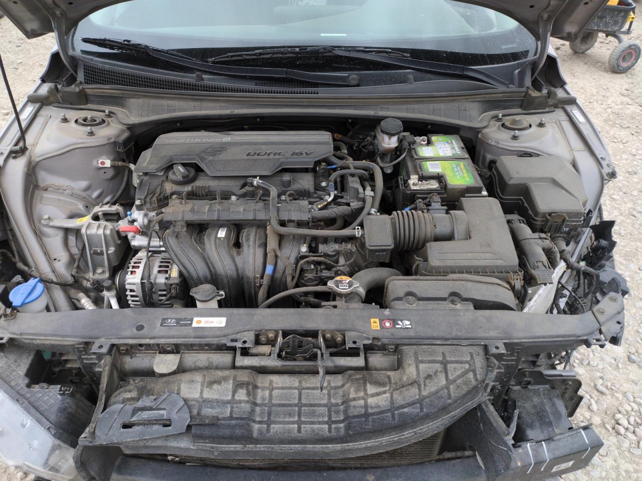 2021 Hyundai Elantra VIN KMHLL4AG1MU177724 Copart auction photo, front end / side damage thumbnail 12