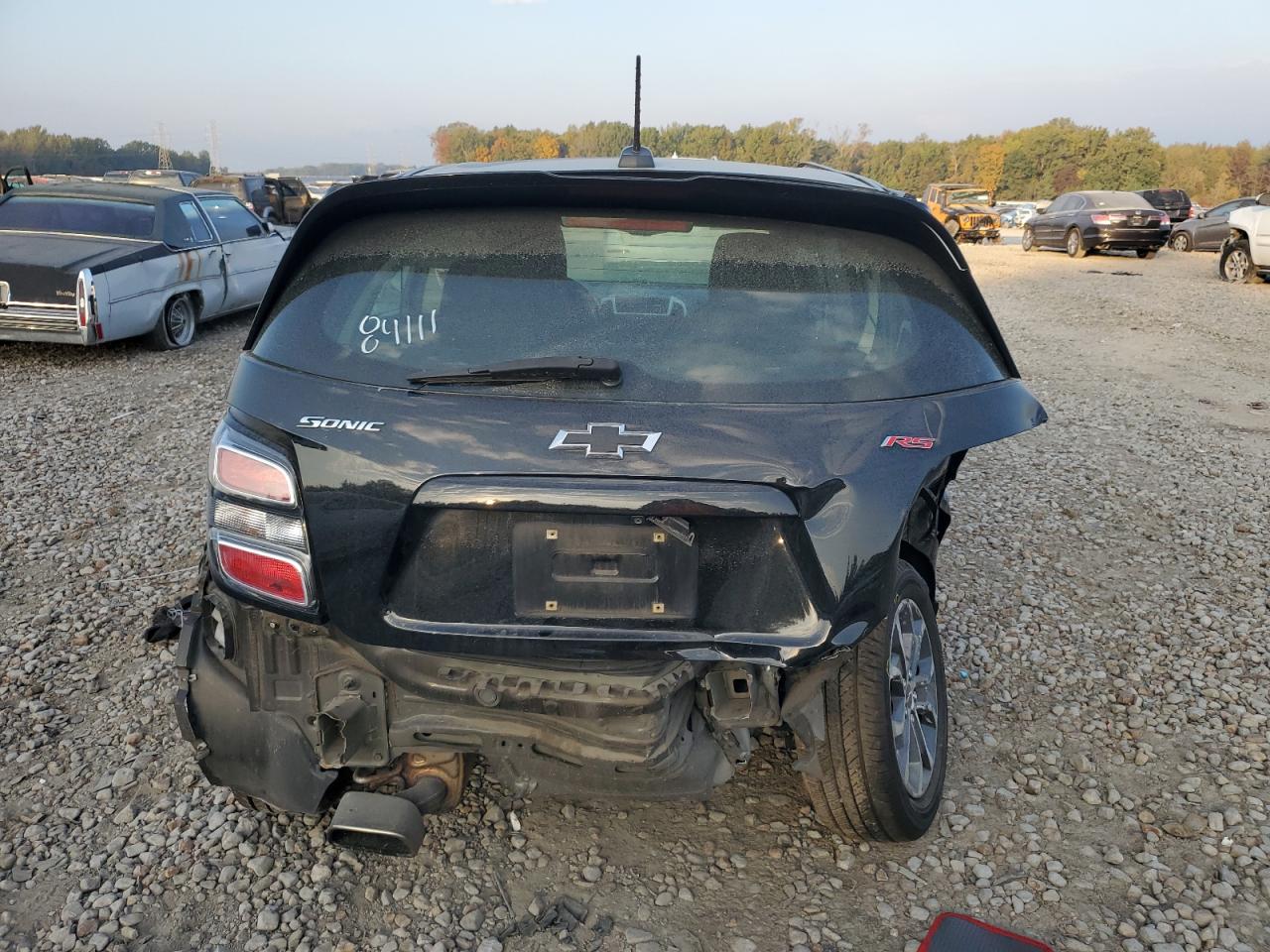 2019 Chevrolet Sonic VIN 1G1JD6SB9K4139591 Copart auction photo, rear end / front end damage thumbnail 6