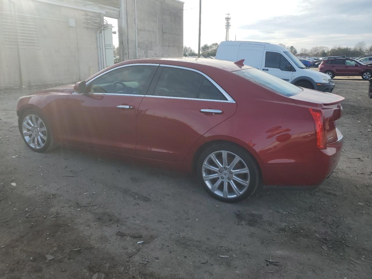 2014 Cadillac ATS VIN 1G6AB5RX0E0114716 Copart auction photo, front end / side damage thumbnail 2