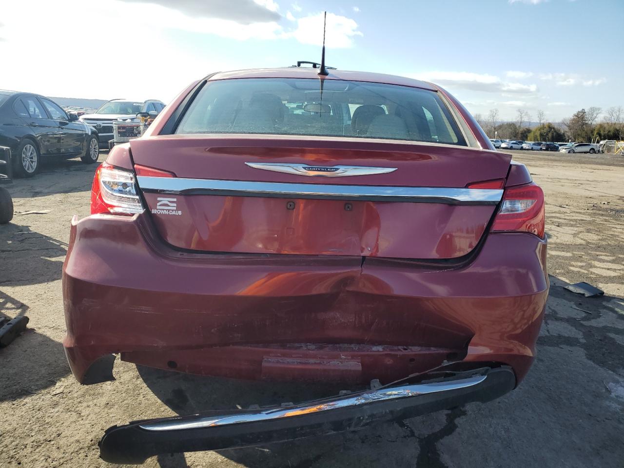 2011 Chrysler 200 VIN 1C3BC4FBXBN522290 Copart auction photo, rear end damage thumbnail 6