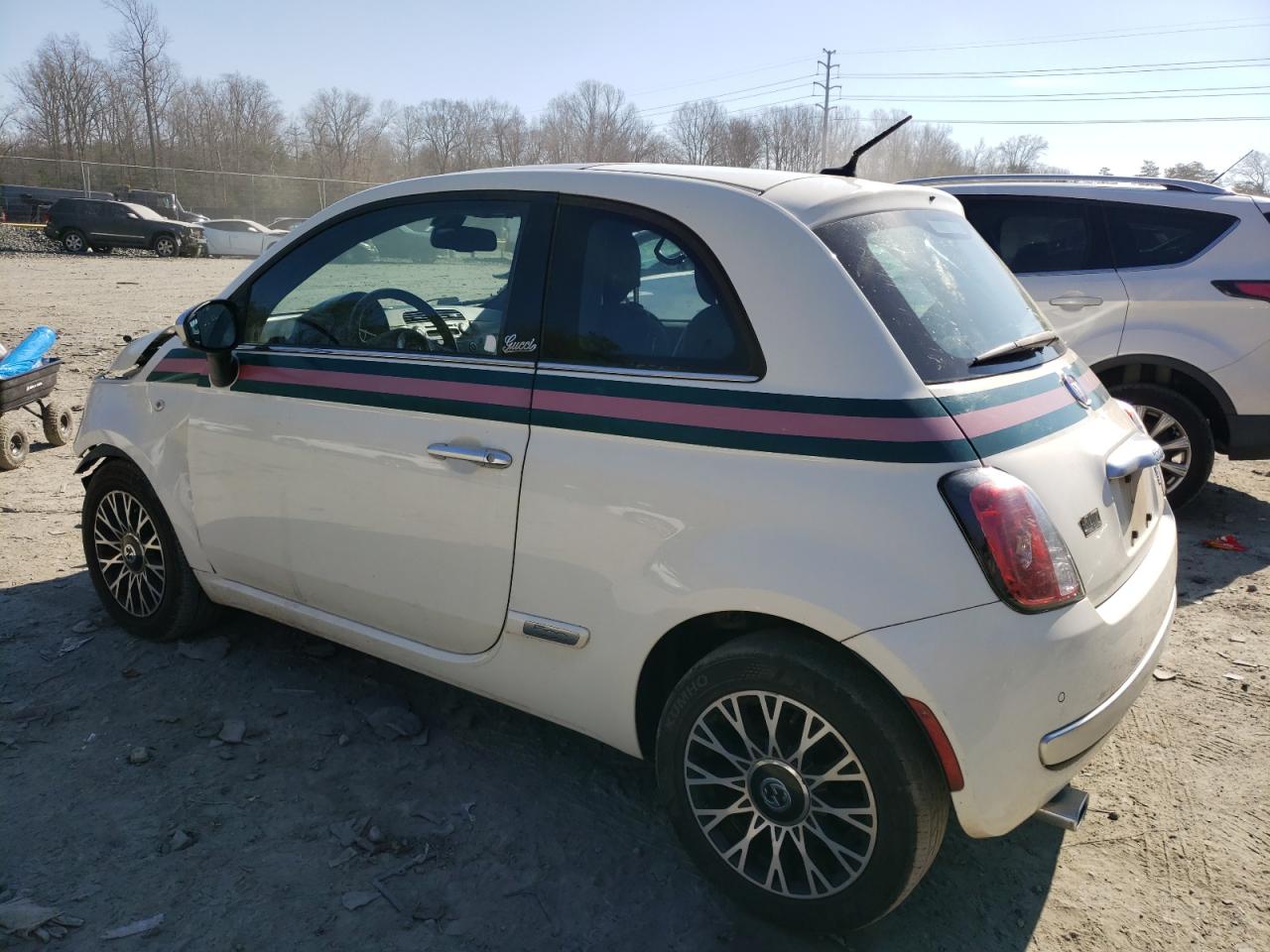 2013 Fiat 500 VIN 3C3CFFCR8DT718398 Copart auction photo, front end damage thumbnail 2