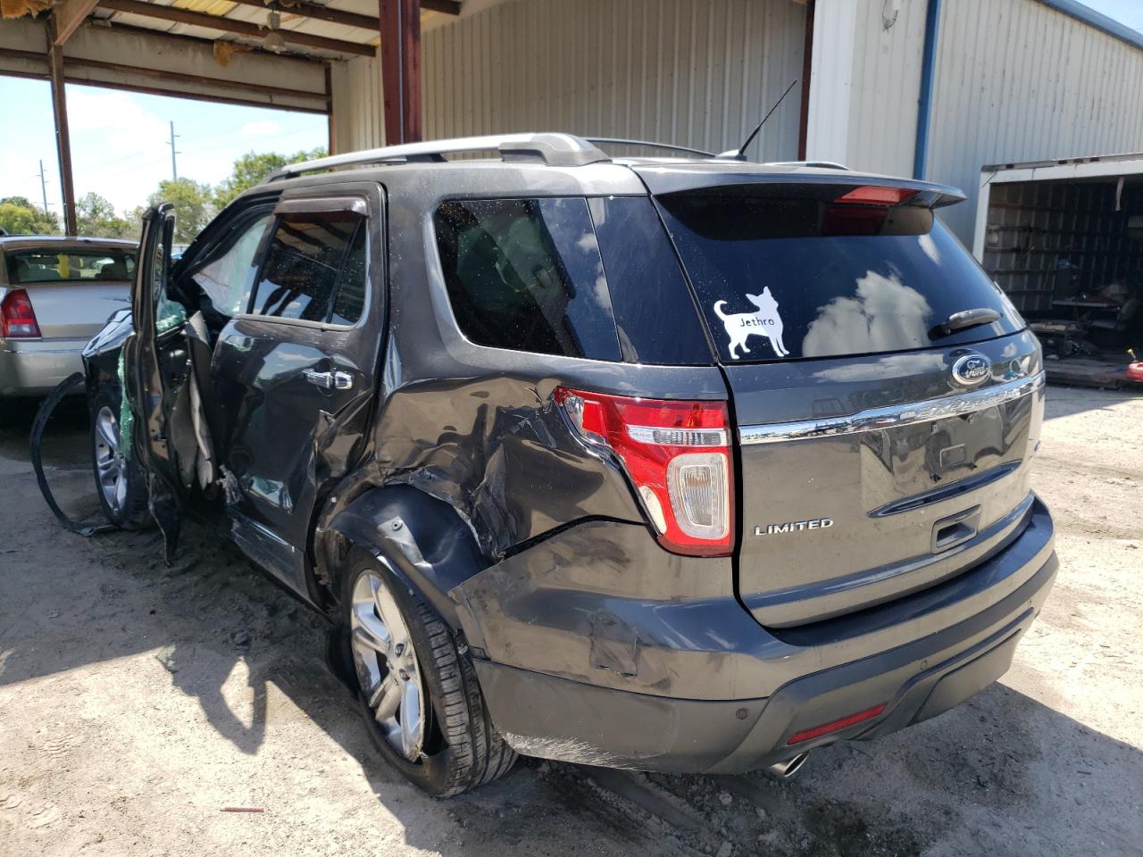 2015 Ford Explorer VIN 1FM5K8F89FGC01161 Copart auction photo, side / rear end damage thumbnail 3