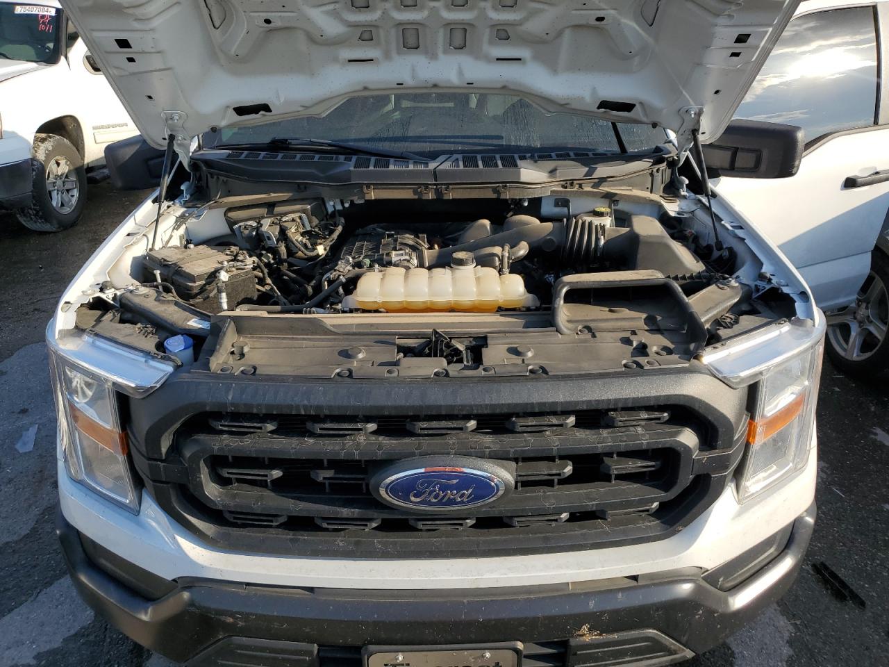 2022 Ford F-150 VIN 1FTEX1CB4NKE96257 Copart auction photo, side damage thumbnail 11