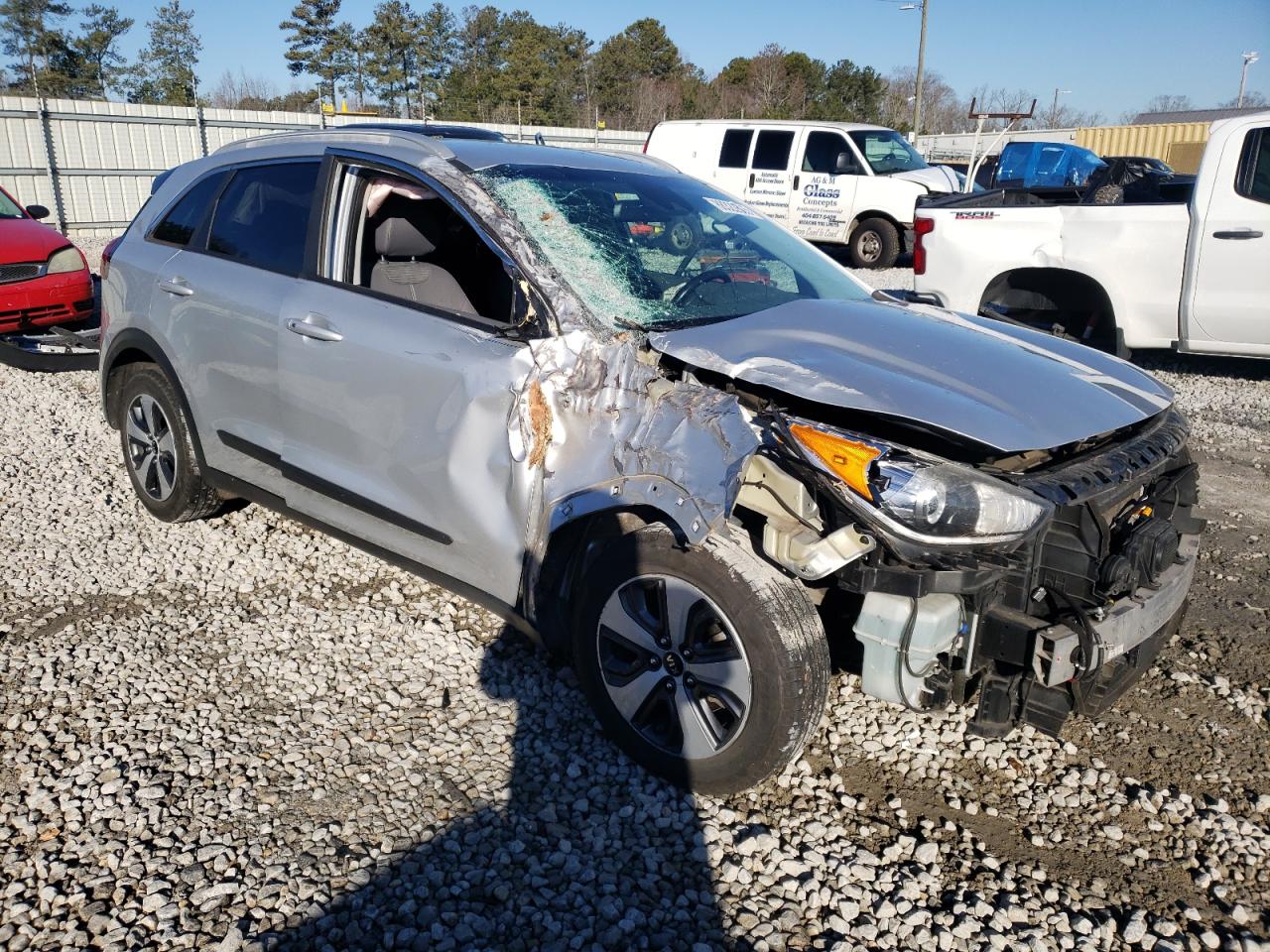 2017 KIA Niro VIN KNDCB3LC2H5085159 Copart auction photo, all over damage thumbnail 4